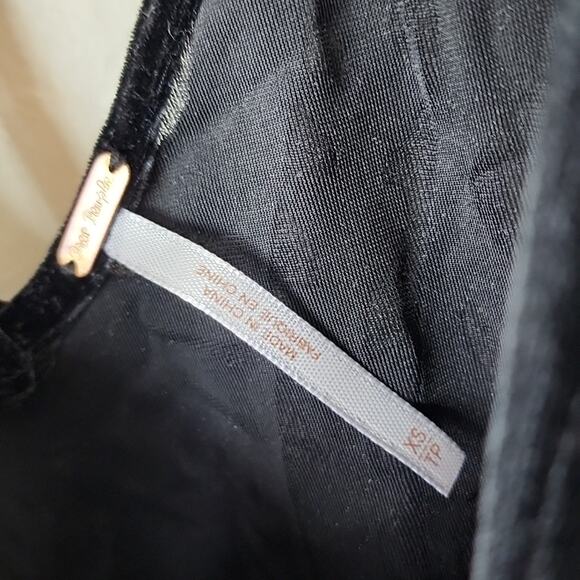 Free People Boogie Nights Gothic Brocade Damask Jacquard Stretchy Dress - Picture 3 of 7